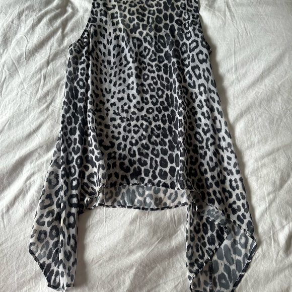 Torrid Sheer Leopard Print Tank Top - Picture 3 of 4